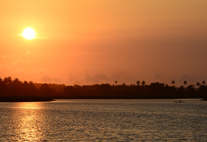 Coucher de soleil  en Côte d'Ivoire