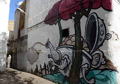 Murs peints à Casablanca